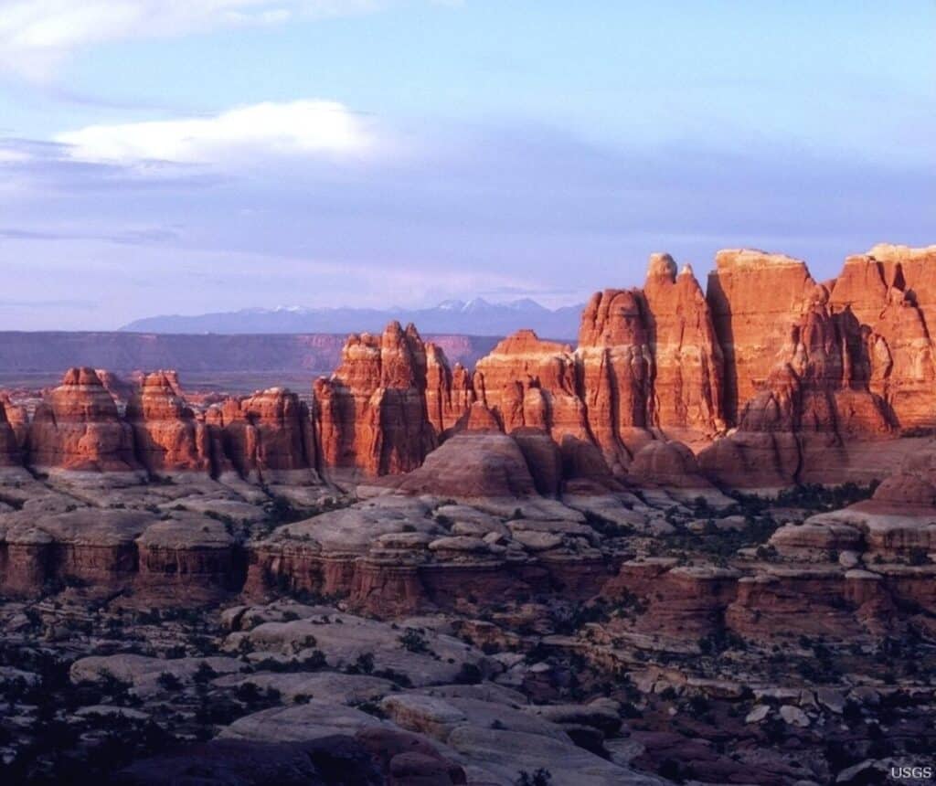 Landscape photo of the Needles area in Canyonlands National Park