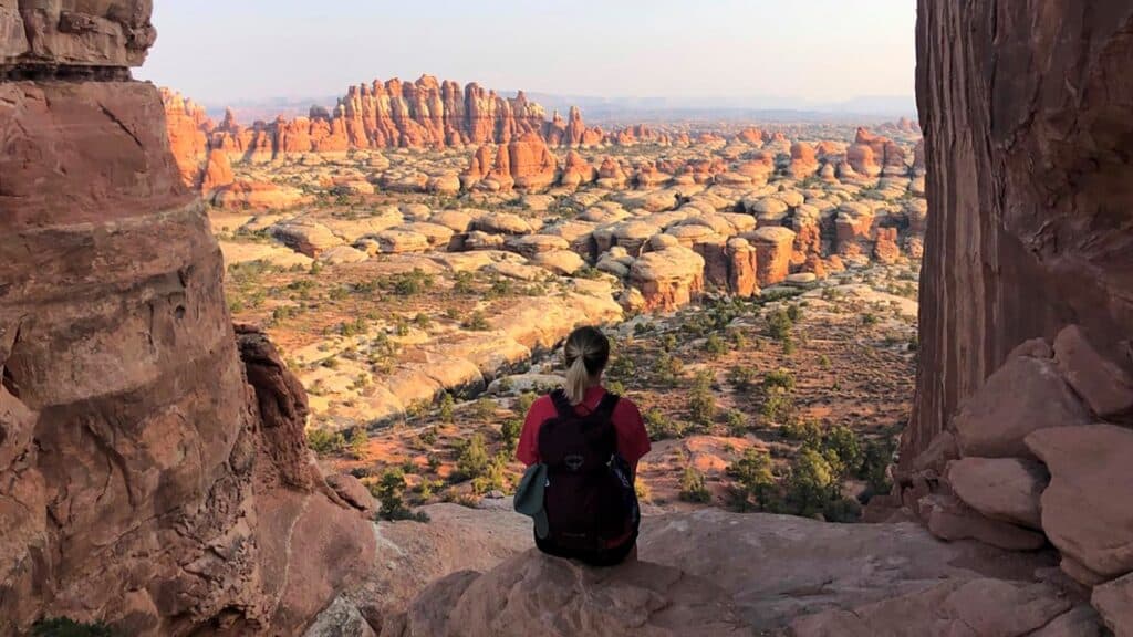 A scenic overlook in Canyonlands National Park